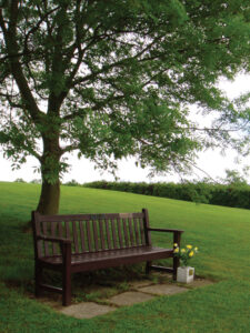 Bench in the Garden of Remembrance