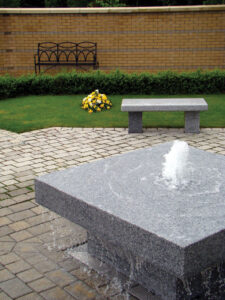 Memorial Garden water feature