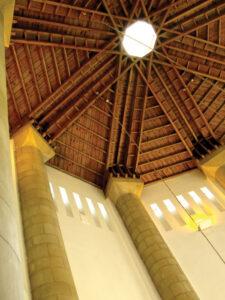 Octagonal centre chapel ceiling