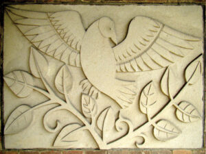 Dove of Peace carving