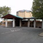 Entrance to the crematorium building