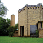 Rear view of the Crematorium building