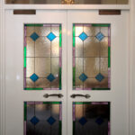 Stained glass doors