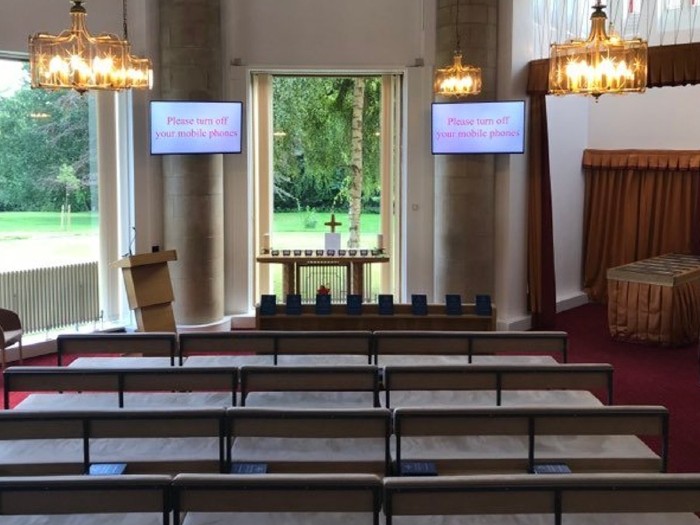 Ceremony Room within Durham Crematorium