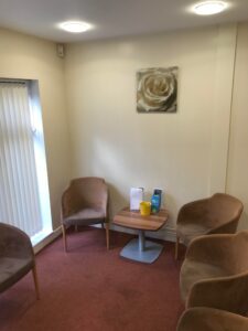 Durham crematorium waiting room